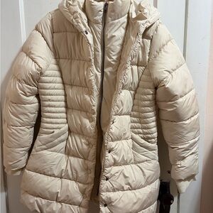 Royalty For Me Beige Puffer Jacket